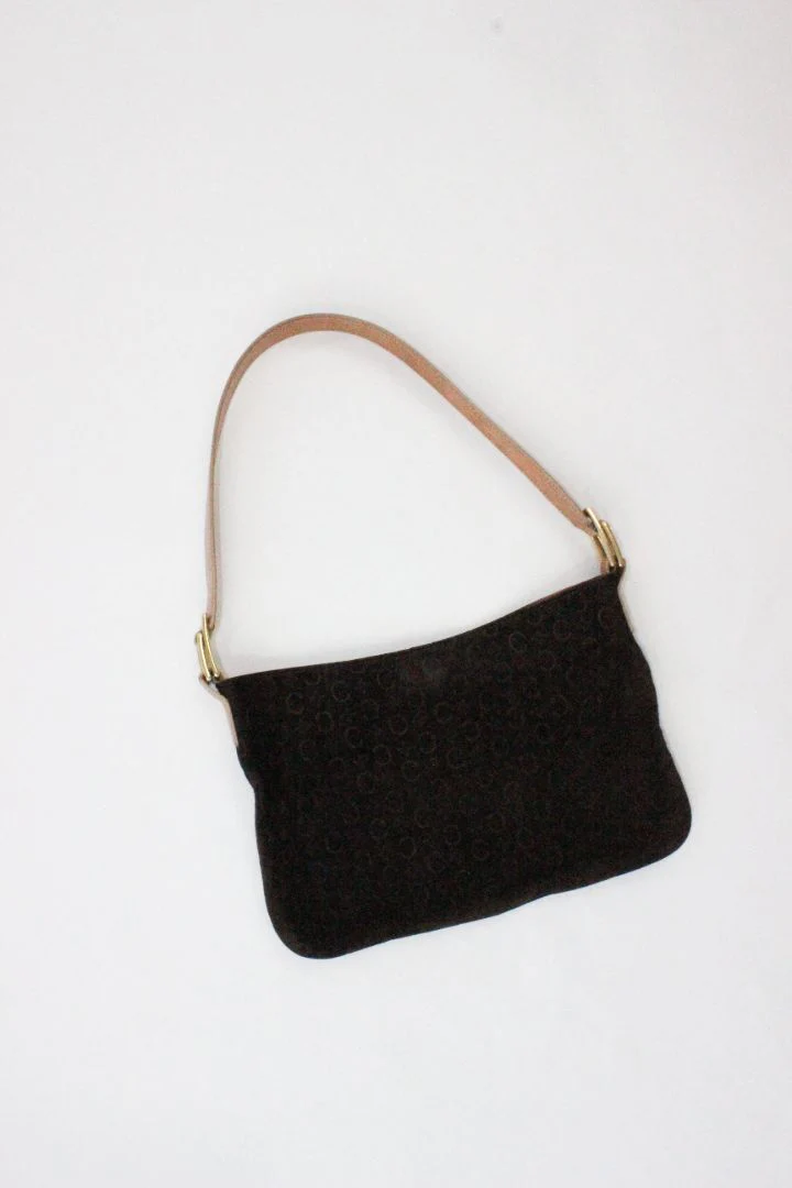 VINTAGE, CELINE, MACADAM SUEDE BAG - Image 3