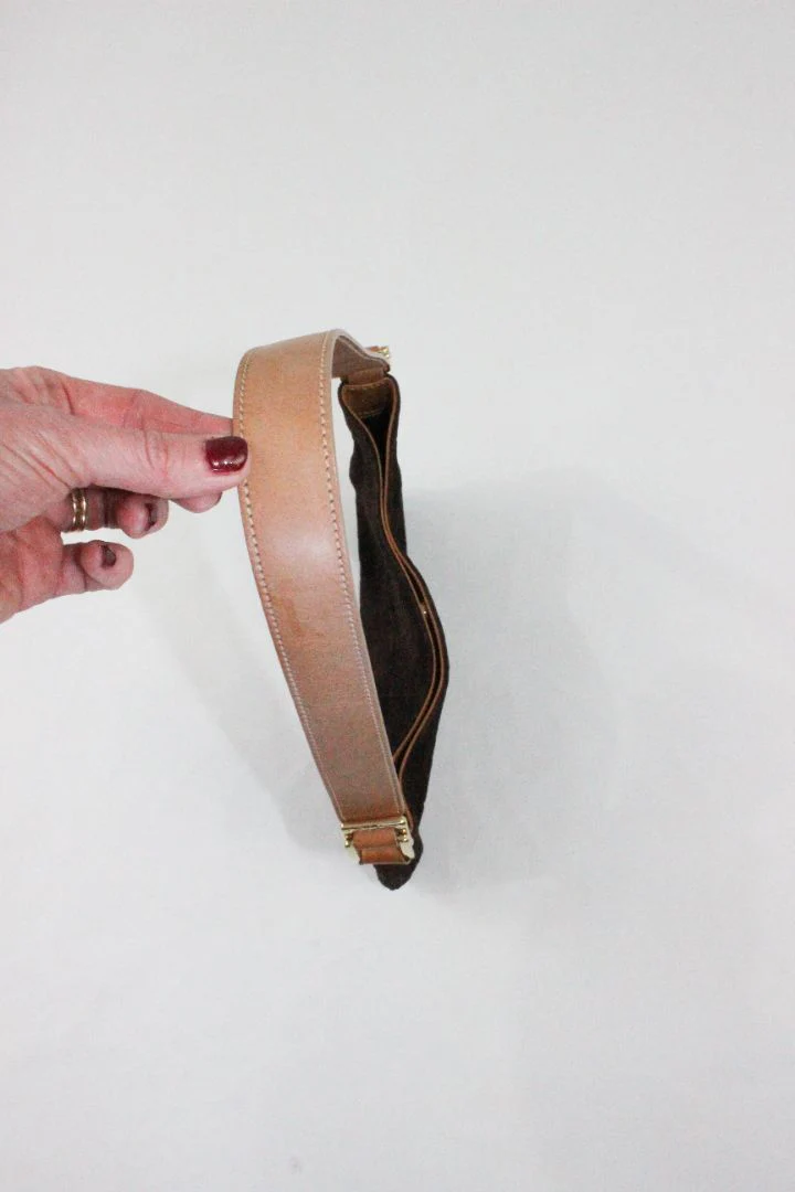 VINTAGE, CELINE, MACADAM SUEDE BAG - Image 5