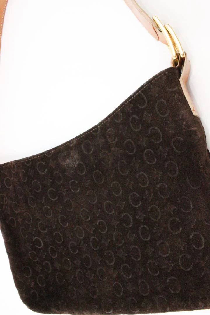 VINTAGE, CELINE, MACADAM SUEDE BAG - Image 6