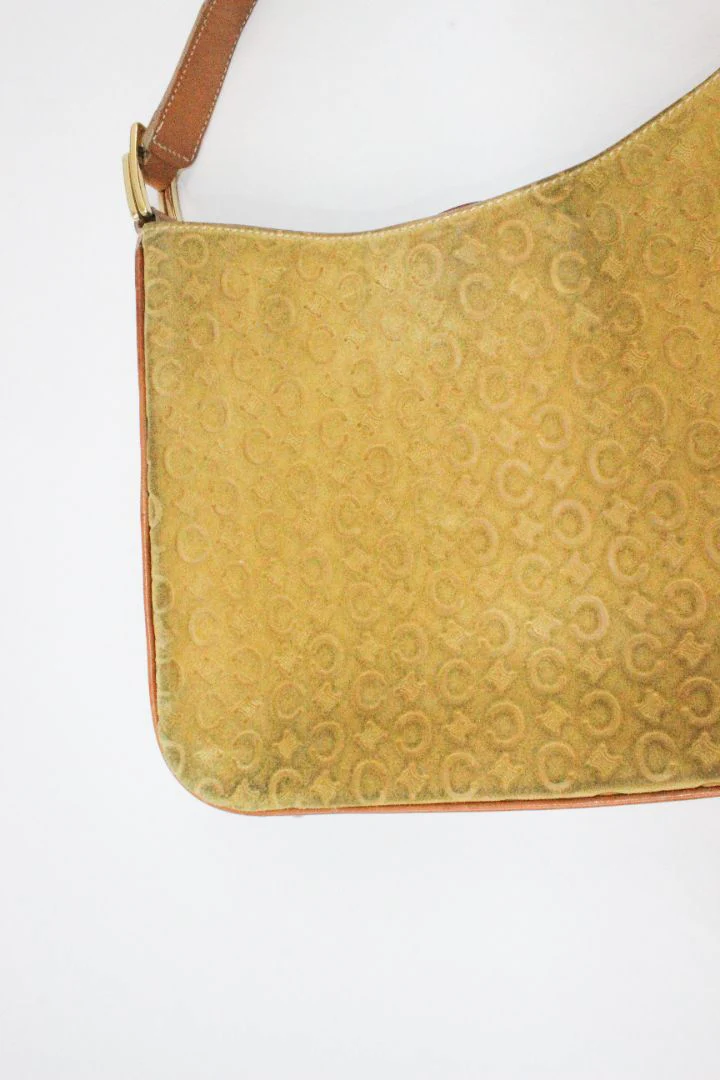 VINTAGE, CELINE, MACADAM SUEDE BAG - Image 5