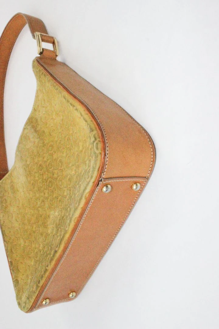VINTAGE, CELINE, MACADAM SUEDE BAG - Image 6