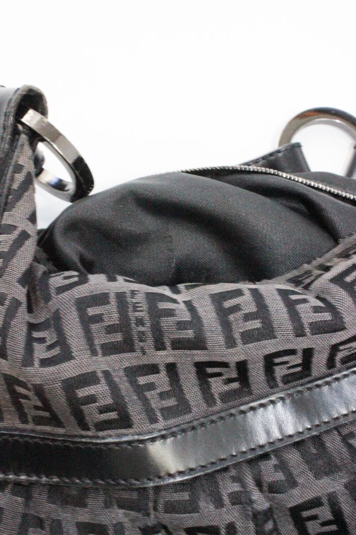 VINTAGE, FENDI, ZUCCA SHOULDER BAG - Image 11