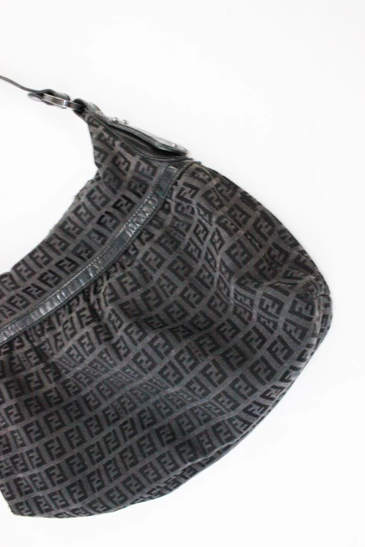 VINTAGE, FENDI, ZUCCA SHOULDER BAG - Image 3
