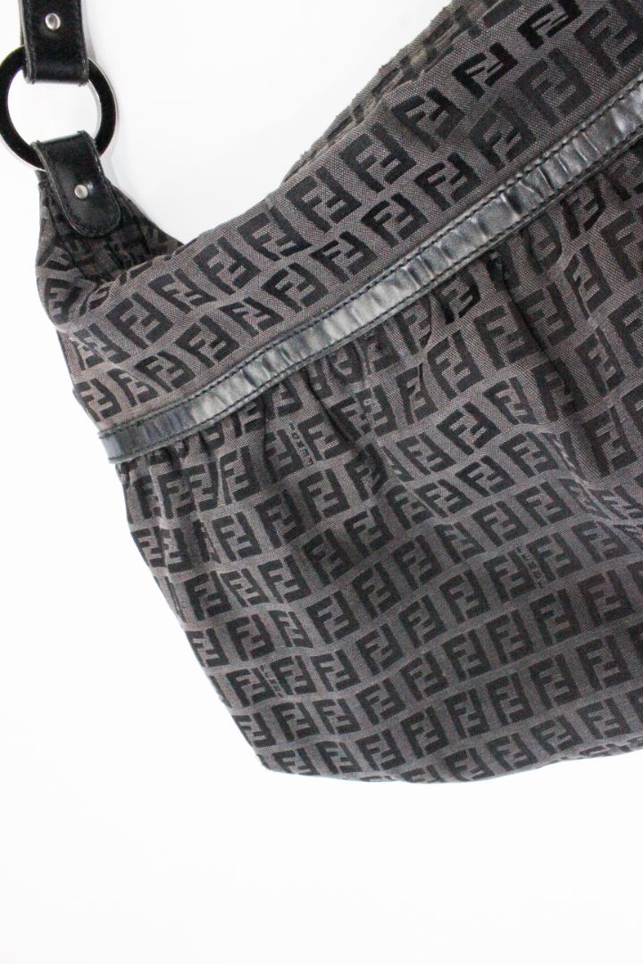 VINTAGE, FENDI, ZUCCA SHOULDER BAG - Image 5