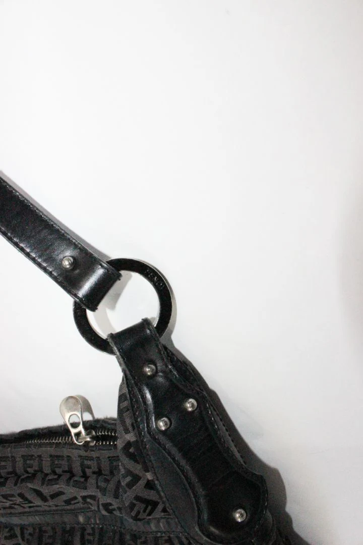 VINTAGE, FENDI, ZUCCA SHOULDER BAG - Image 6