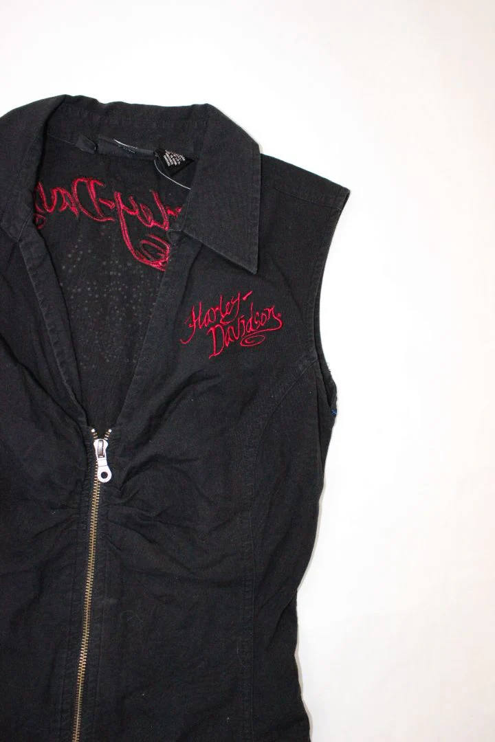 Y2K, BLOUSE, HARLEY DAVIDSON, L - Image 3